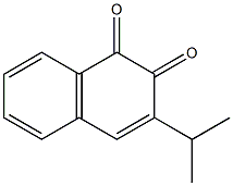 3-Isopropyl-1,2-naphthoquinone 结构式