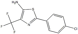 2-(4-Chlorophenyl)-4-(trifluoromethyl)-5-aminothiazole 结构式