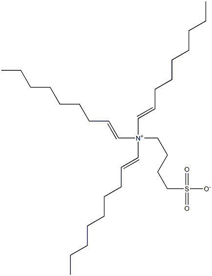 N,N-Di(1-nonenyl)-N-(4-sulfonatobutyl)-1-nonen-1-aminium 结构式