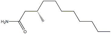 [S,(-)]-3-Methylundecanamide 结构式