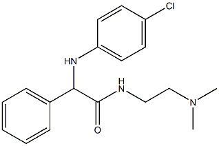 2-(p-Chloroanilino)-N-[2-(dimethylamino)ethyl]-2-phenylacetamide 结构式