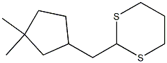 2-[(3,3-Dimethylcyclopentyl)methyl]-1,3-dithiane 结构式