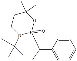 3-tert-Butyl-3,4,5,6-tetrahydro-6,6-dimethyl-2-(1-phenylethyl)-2H-1,3,2-oxazaphosphorin-2-one 结构式