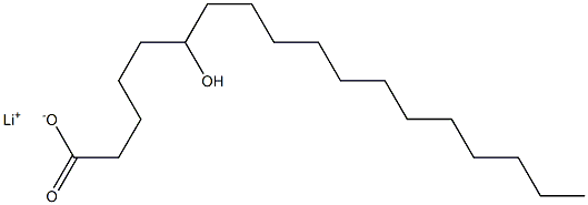 6-Hydroxystearic acid lithium salt 结构式