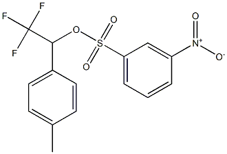 3-Nitrobenzenesulfonic acid 2,2,2-trifluoro-1-(4-methylphenyl)ethyl ester 结构式