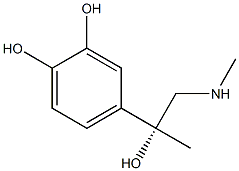 4-[(R)-1-Hydroxy-1-methyl-2-(methylamino)ethyl]-1,2-benzenediol 结构式