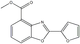 2-(2-Furanyl)benzoxazole-4-carboxylic acid methyl ester 结构式