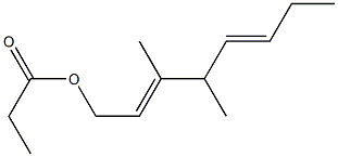 Propionic acid 3,4-dimethyl-2,5-octadienyl ester 结构式