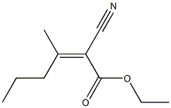 2-Cyano-3-propylcrotonic acid ethyl ester 结构式