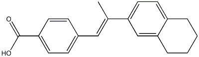 4-[(E)-2-[(5,6,7,8-Tetrahydronaphthalen)-2-yl]-1-propenyl]benzoic acid 结构式