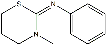 2-(Phenylimino)-3-methyl-3,4,5,6-tetrahydro-2H-1,3-thiazine 结构式