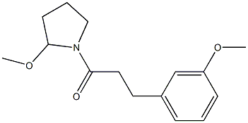 3-(3-Methoxyphenyl)-1-(2-methoxypyrrolizino)-1-propanone 结构式