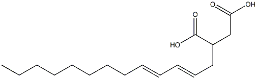 (2,4-Tridecadienyl)succinic acid 结构式