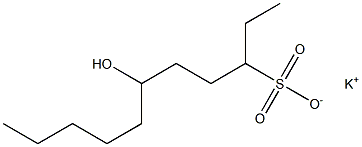 6-Hydroxyundecane-3-sulfonic acid potassium salt 结构式