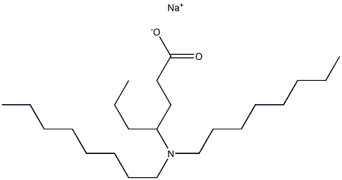 4-(Dioctylamino)heptanoic acid sodium salt 结构式