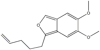 1-(4-Pentenyl)-5,6-dimethoxyisobenzofuran 结构式