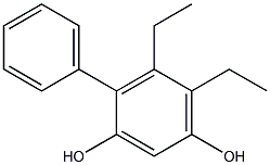 4-Phenyl-5,6-diethylbenzene-1,3-diol 结构式