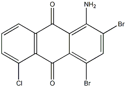 1-Amino-2,4-dibromo-5-chloroanthraquinone 结构式