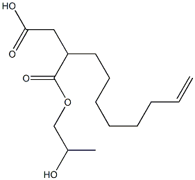 2-(7-Octenyl)succinic acid hydrogen 1-(2-hydroxypropyl) ester 结构式