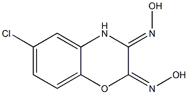 6-Chloro-3,4-dihydro-2,3-bis(hydroxyimino)-2H-1,4-benzoxazine 结构式