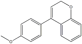 4-(4-Methoxyphenyl)-2H-1-benzopyran 结构式