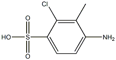 4-Amino-2-chloro-3-methylbenzenesulfonic acid 结构式