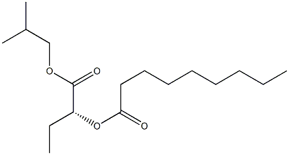 [R,(+)]-2-Nonanoyloxybutyric acid isobutyl ester 结构式