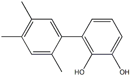 3-(2,4,5-Trimethylphenyl)benzene-1,2-diol 结构式