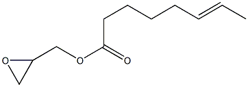 6-Octenoic acid (oxiran-2-yl)methyl ester 结构式