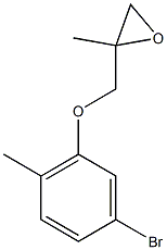 3-Bromo-6-methylphenyl 2-methylglycidyl ether 结构式