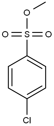 4-Chlorobenzenesulfonic acid methyl ester 结构式