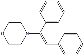 4-[(E)-1,2-Diphenylethenyl]morpholine 结构式