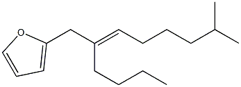 2-[(E)-2-Butyl-7-methyl-2-octenyl]furan 结构式