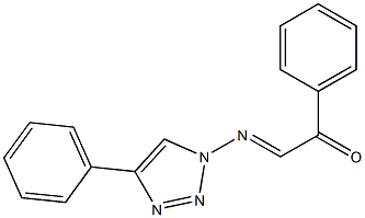 1-[2-(Phenyl)-2-oxoethylideneamino]-4-phenyl-1H-1,2,3-triazole 结构式
