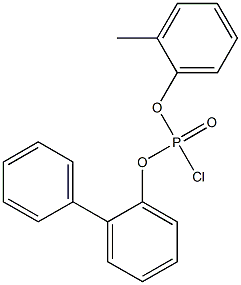 Chlorophosphonic acid 2-biphenylyl o-tolyl ester 结构式