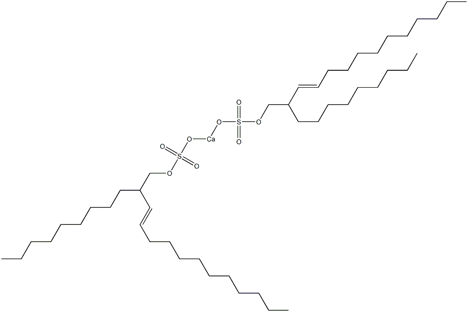Bis(2-nonyl-3-tetradecenyloxysulfonyloxy)calcium 结构式