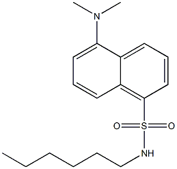 5-Dimethylamino-N-hexyl-1-naphthalenesulfonamide 结构式