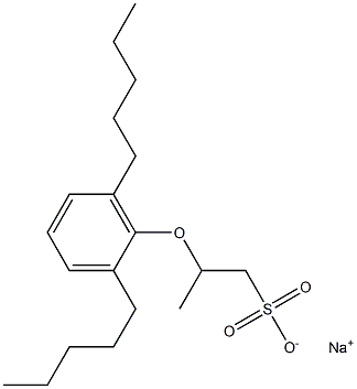 2-(2,6-Dipentylphenoxy)propane-1-sulfonic acid sodium salt 结构式