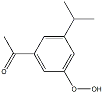 3-Acetyl-5-isopropylphenyl hydroperoxide 结构式