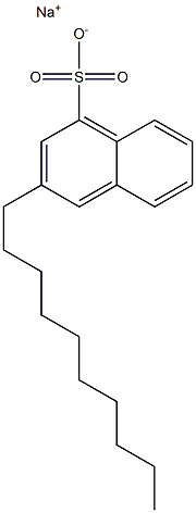 3-Decyl-1-naphthalenesulfonic acid sodium salt 结构式