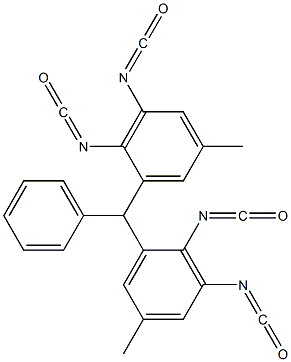 Bis(2,3-diisocyanato-5-methylphenyl)phenylmethane 结构式