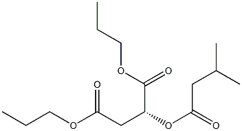 [R,(+)]-2-(Isovaleryloxy)succinic acid dipropyl ester 结构式