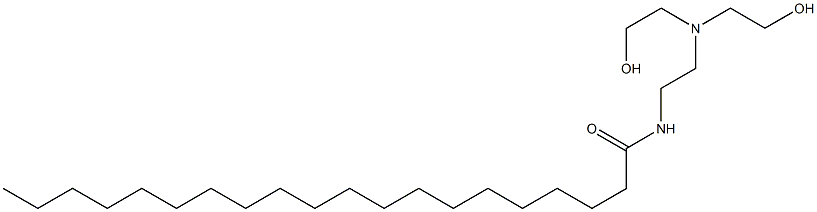 N-[2-[Bis(2-hydroxyethyl)amino]ethyl]icosanamide 结构式