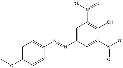 4-[(4-Methoxyphenyl)azo]-2,6-dinitrophenol 结构式