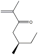 [R,(-)]-2,5-Dimethyl-1-heptene-3-one 结构式