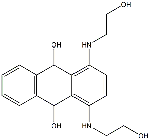9,10-Dihydro-1,4-bis(2-hydroxyethylamino)-9,10-anthracenediol 结构式