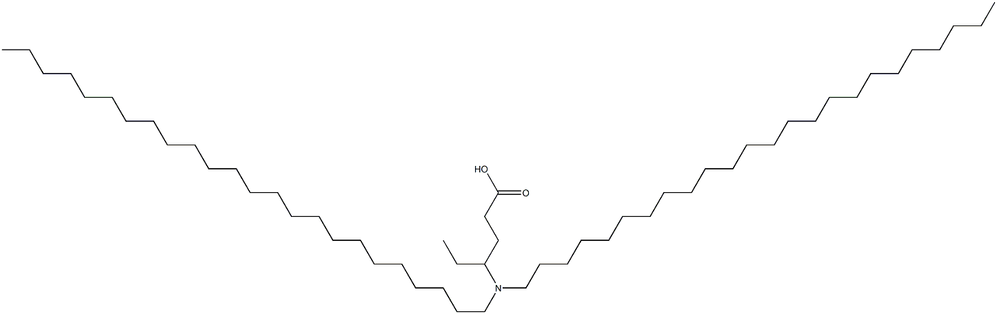 4-(Ditetracosylamino)hexanoic acid 结构式