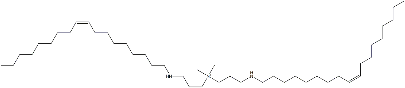 Dimethylbis[3-[[(Z)-9-octadecenyl]amino]propyl]aminium 结构式