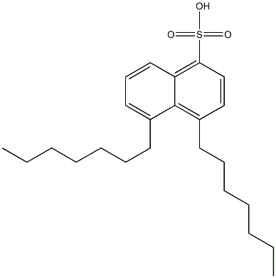 4,5-Diheptyl-1-naphthalenesulfonic acid 结构式