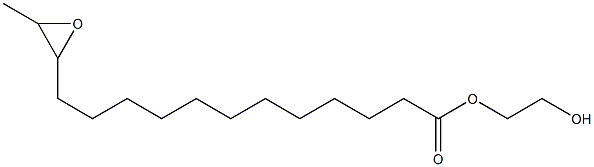 13,14-Epoxypentadecanoic acid 2-hydroxyethyl ester 结构式